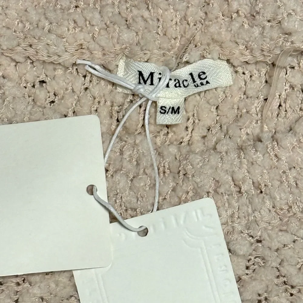 NWT Miracle Beige Textured Crew Neck Sweater - Picture 8 of 8